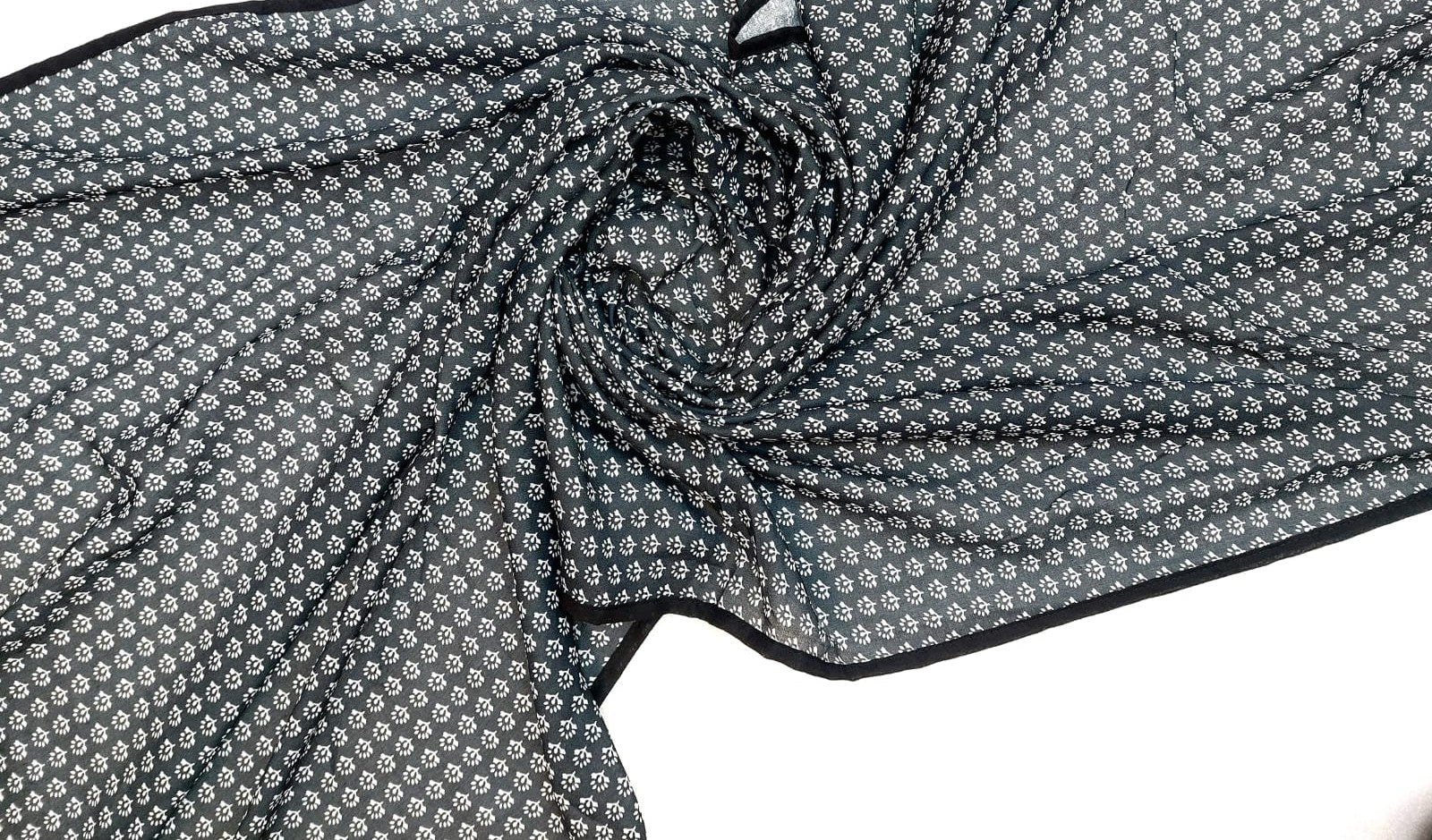 BeingMuslims Graceful Classic All-Over Print Viscose Hijab Pack of 10