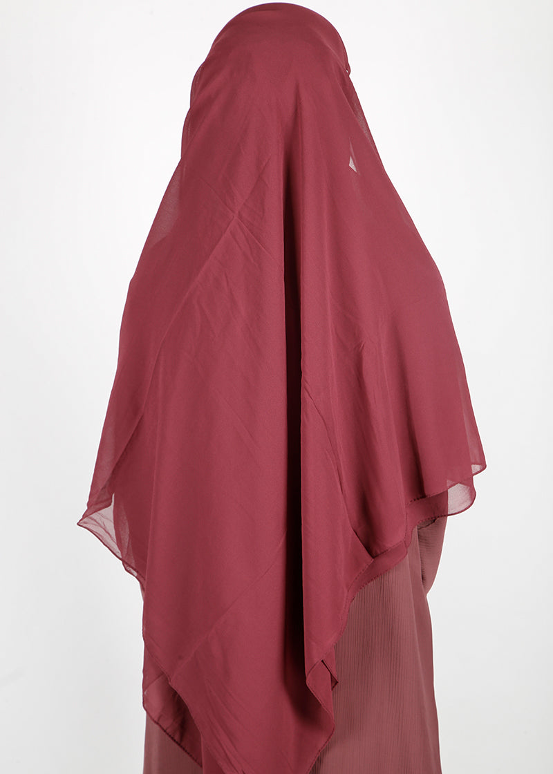 BeingMuslims Classic Luxe Georgette Hijab Onion Pink Pack of 10