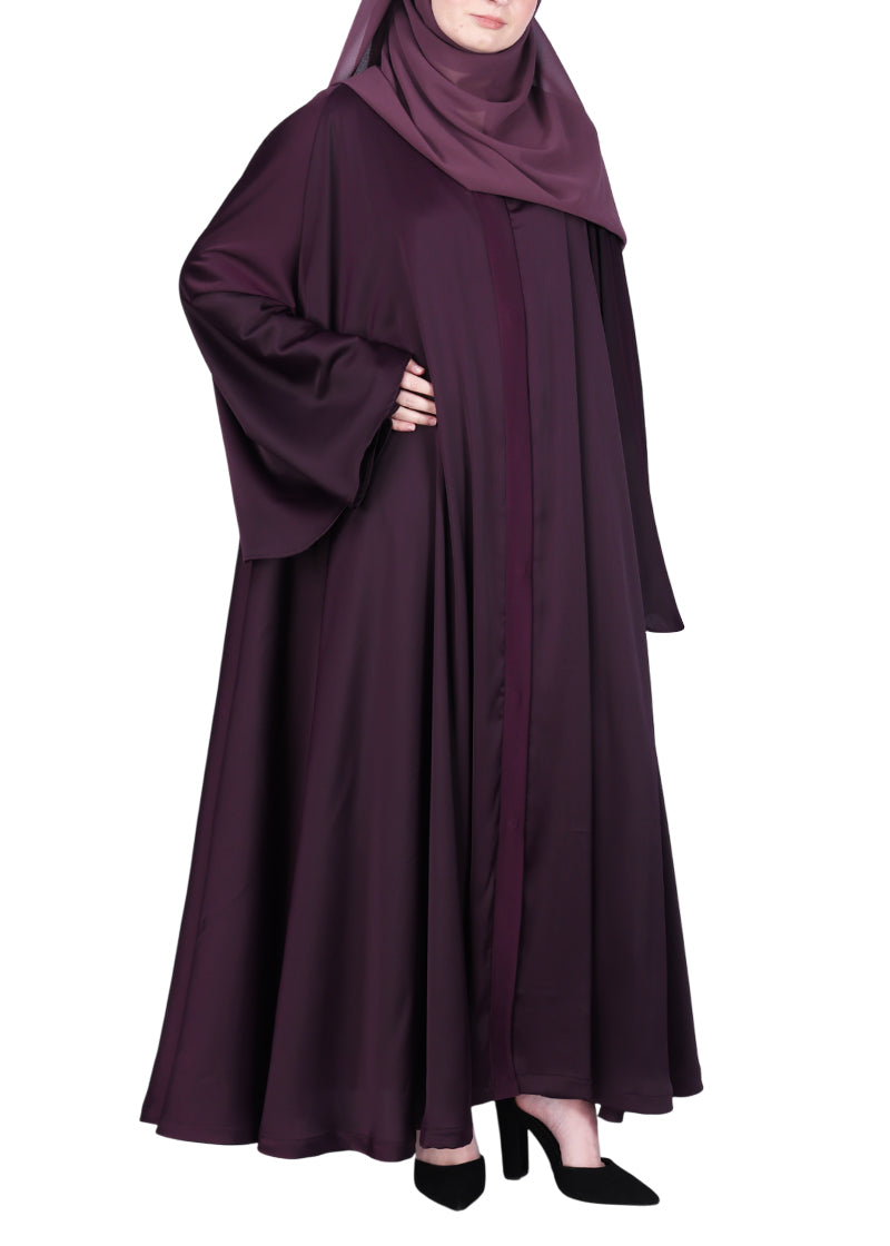 Being Muslims A Line Flowy n Flared Abaya Purple