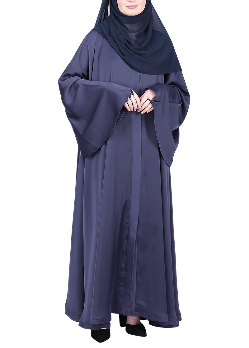 Being Muslims A Line Flowy n Flared Abaya Navy Blue