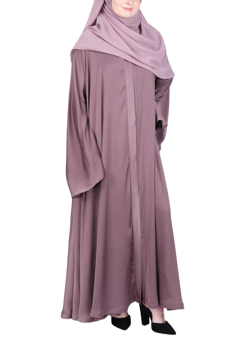 Being Muslims A Line Flowy n Flared Abaya Dusty Rose