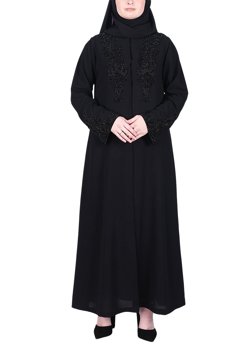 Being Muslims Ultra Luxury Noir Black Abaya Black