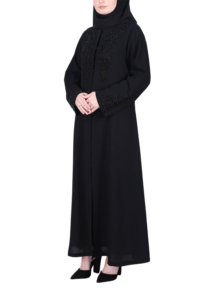 Being Muslims Ultra Luxury Noir Black Abaya Black