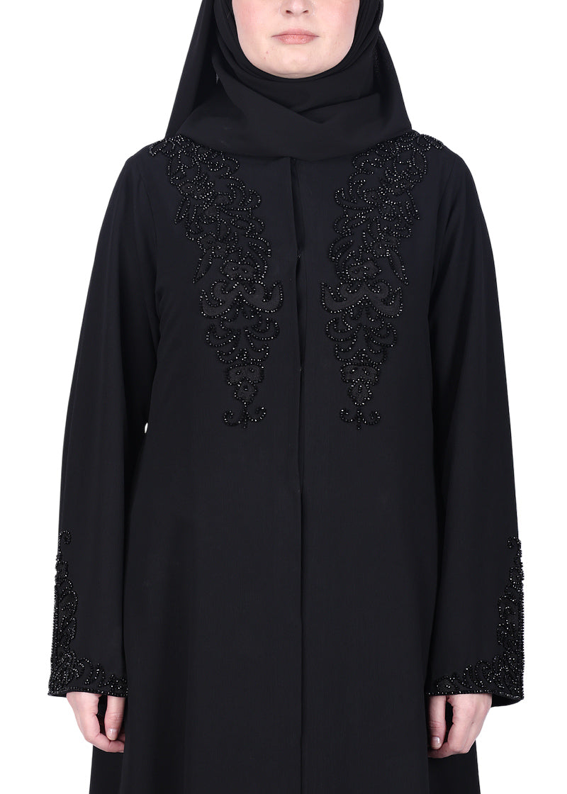 Being Muslims Ultra Luxury Noir Black Abaya Black