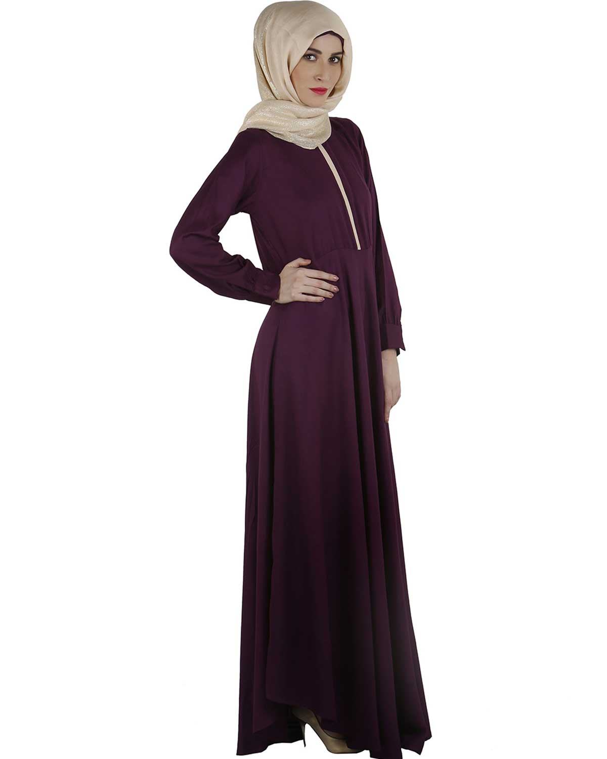 Maxi Dress Abaya Purple