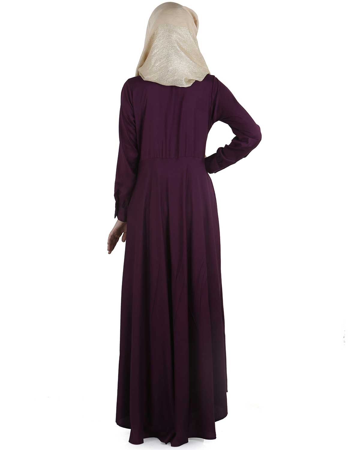 Maxi Dress Abaya Purple