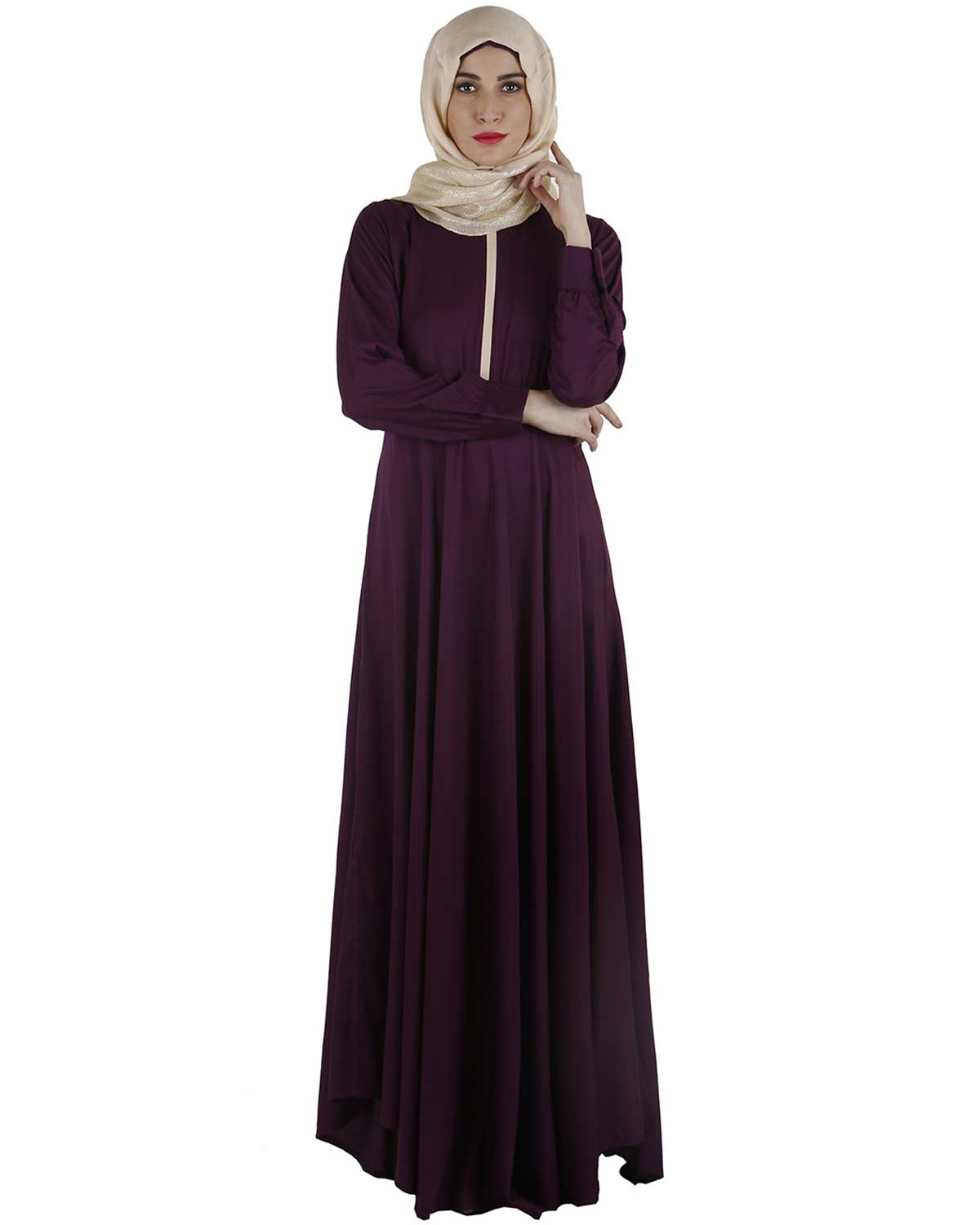 Maxi Dress Abaya Purple