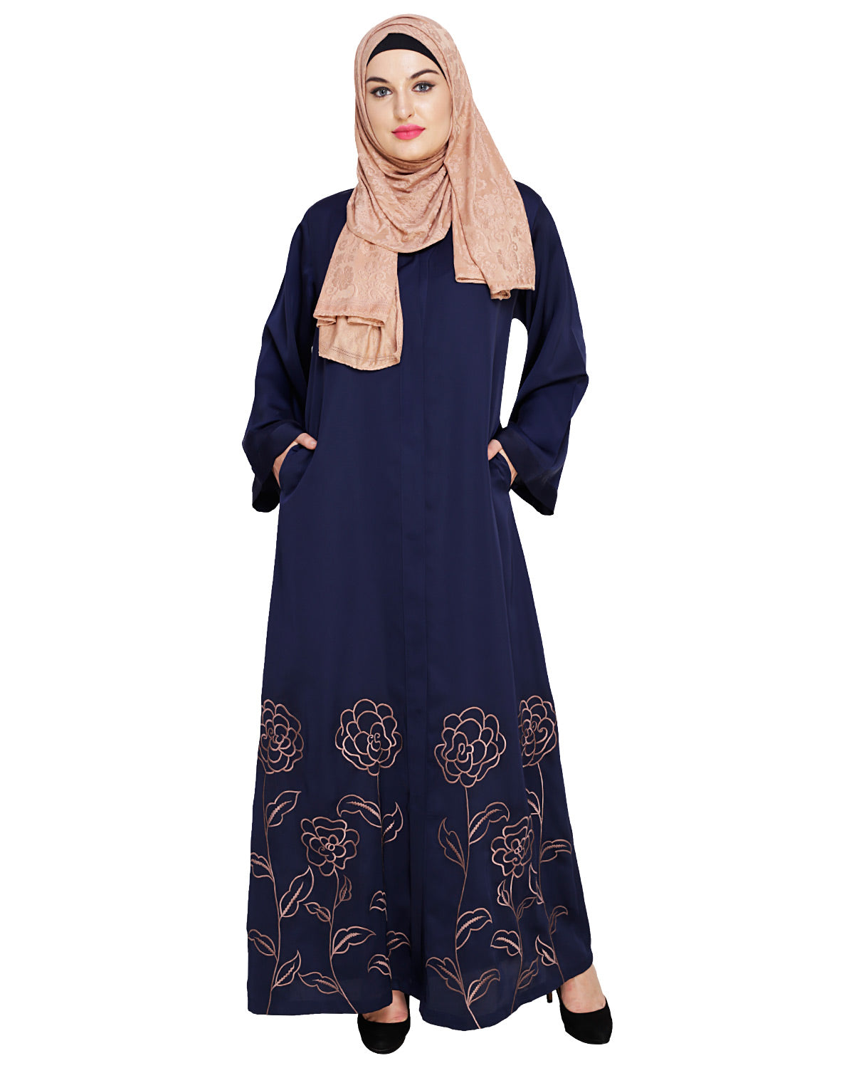 Mesmerising Dubai Style Abaya Blue