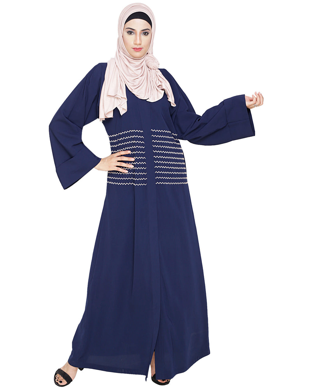 Jazzy Embroidered Dubai Style Abaya