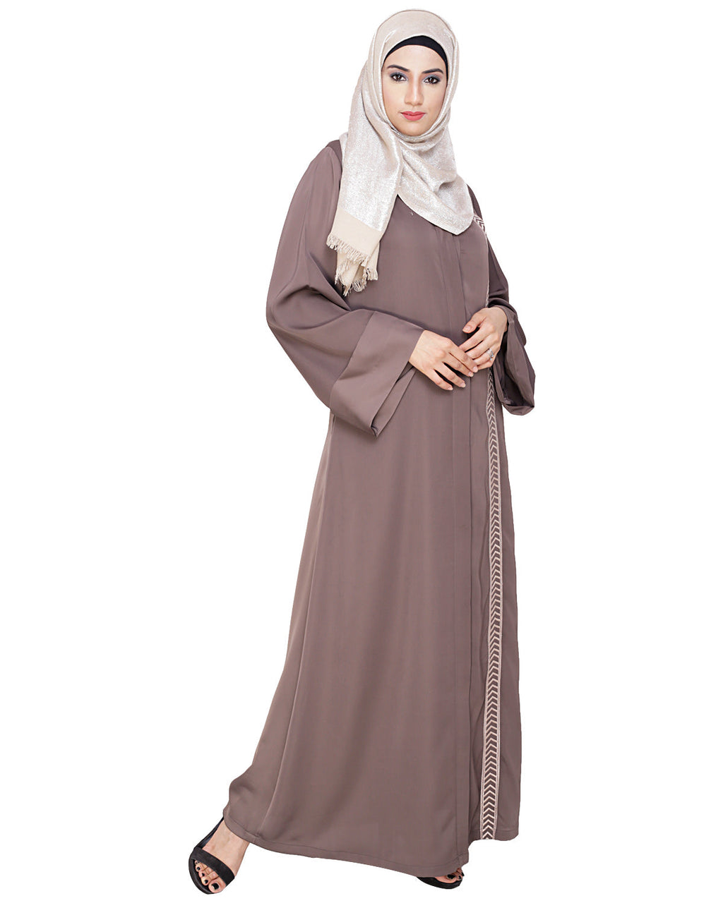 Lofty Dubai Style Abaya Oak Brown