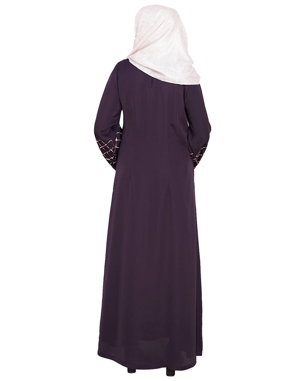 Regal Dubai Style Abaya Dark Grey
