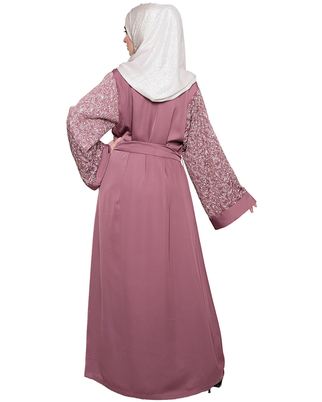 Luxury Dubai Style abaya Onion Pink