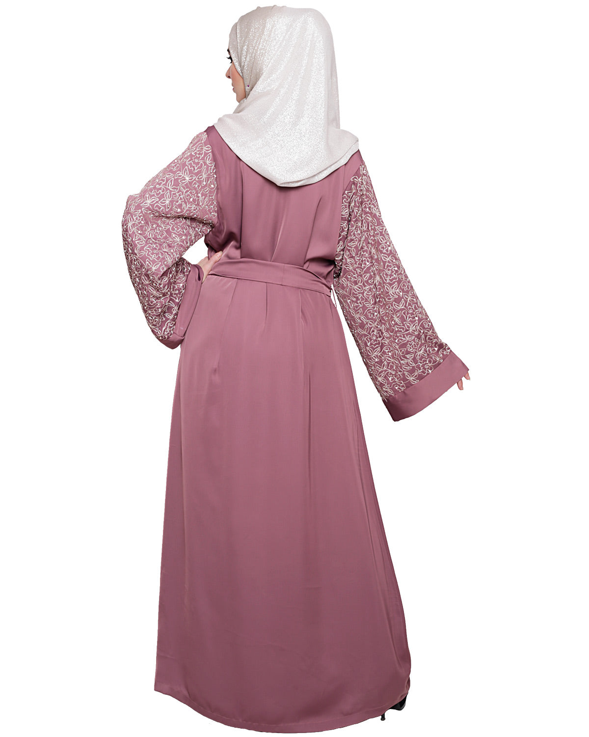 Luxury Dubai Style abaya Onion Pink