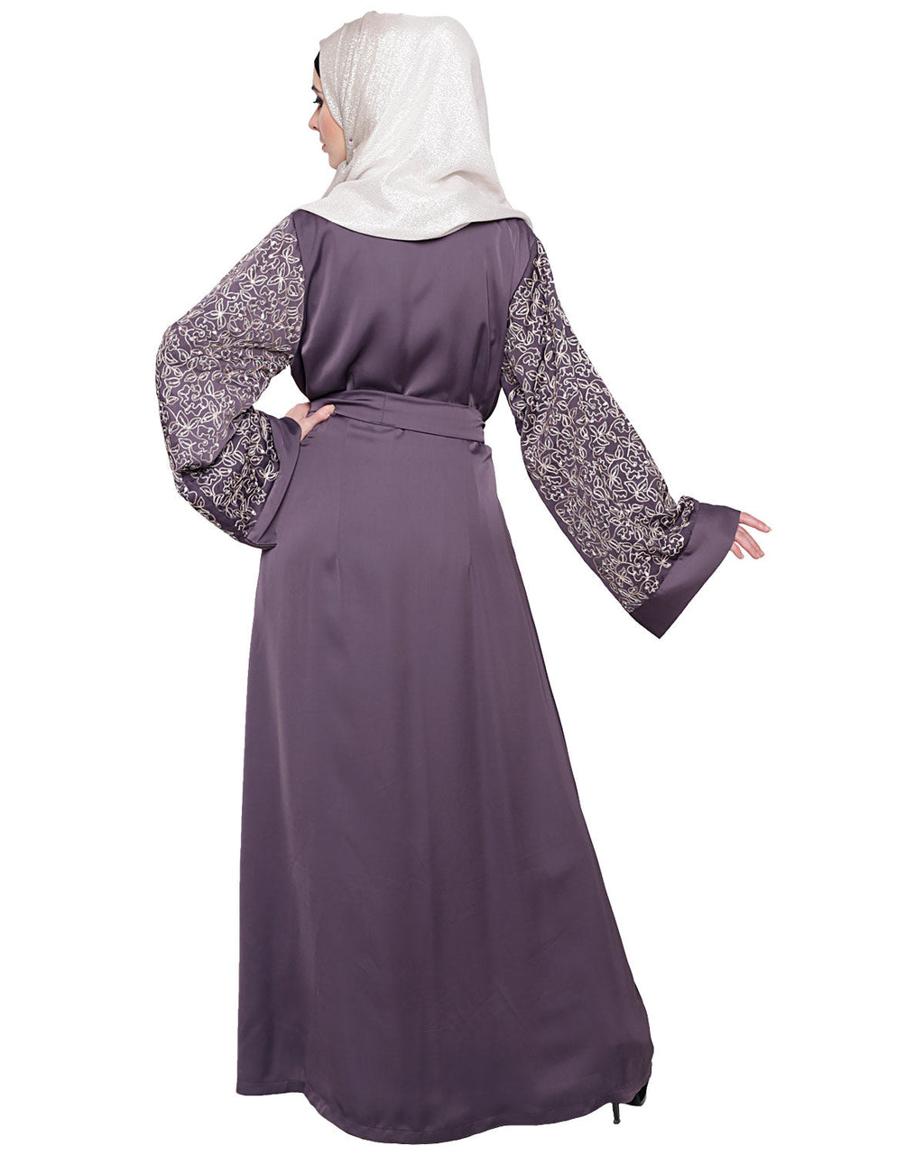 Luxury Dubai Style abaya Purple