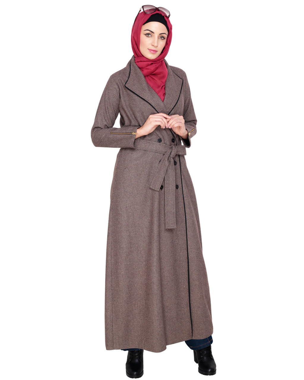 Seaweed Jacket/Coat Abaya Brown