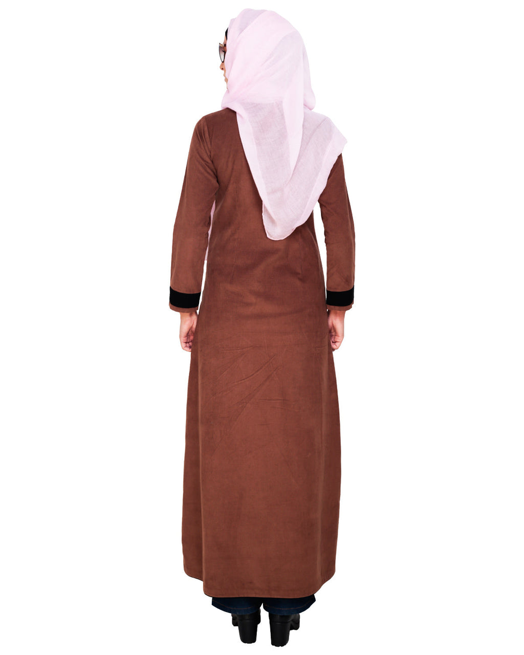 Brwon Velvet Corduroy Coat Brown