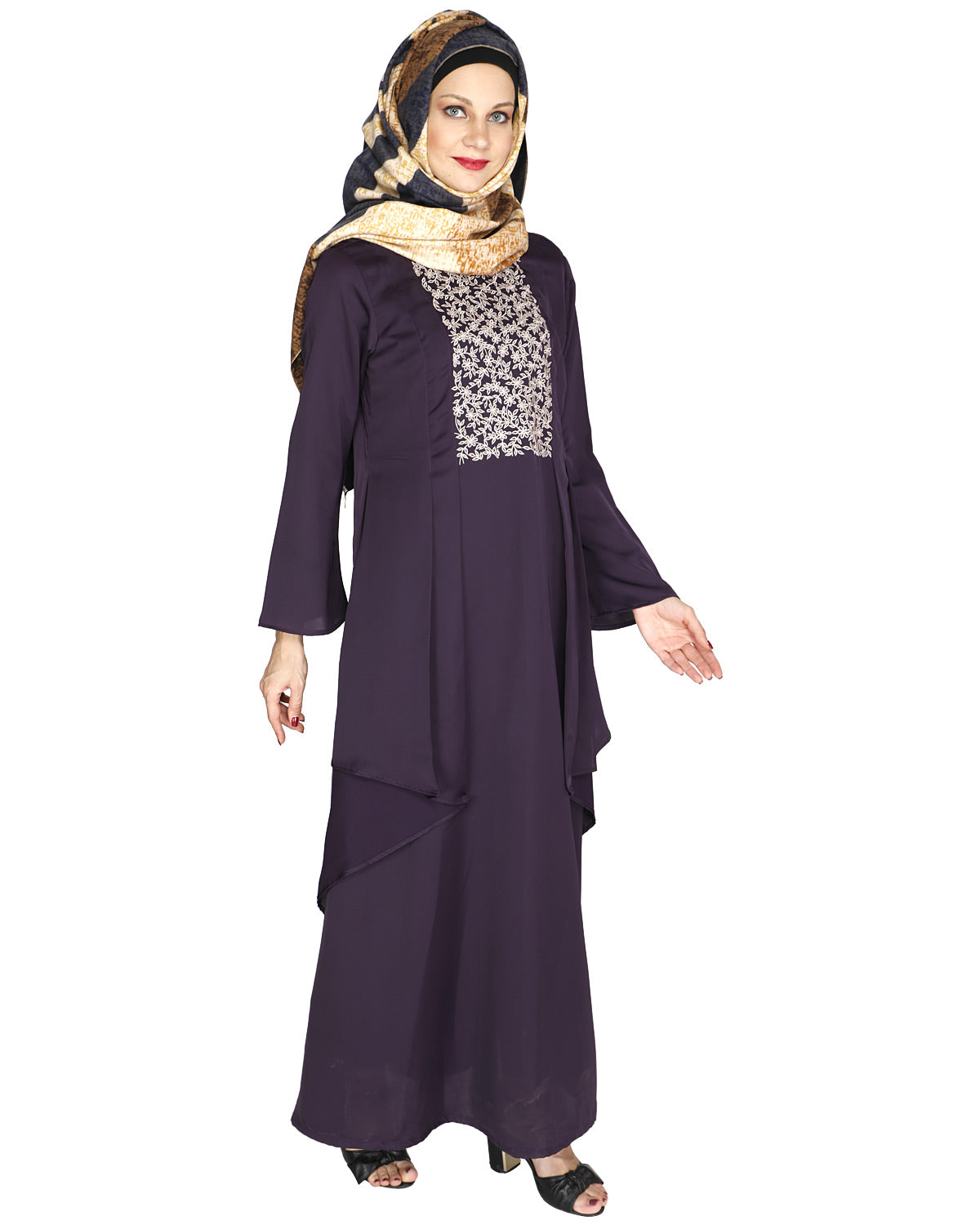 Newfangled Abaya Purple