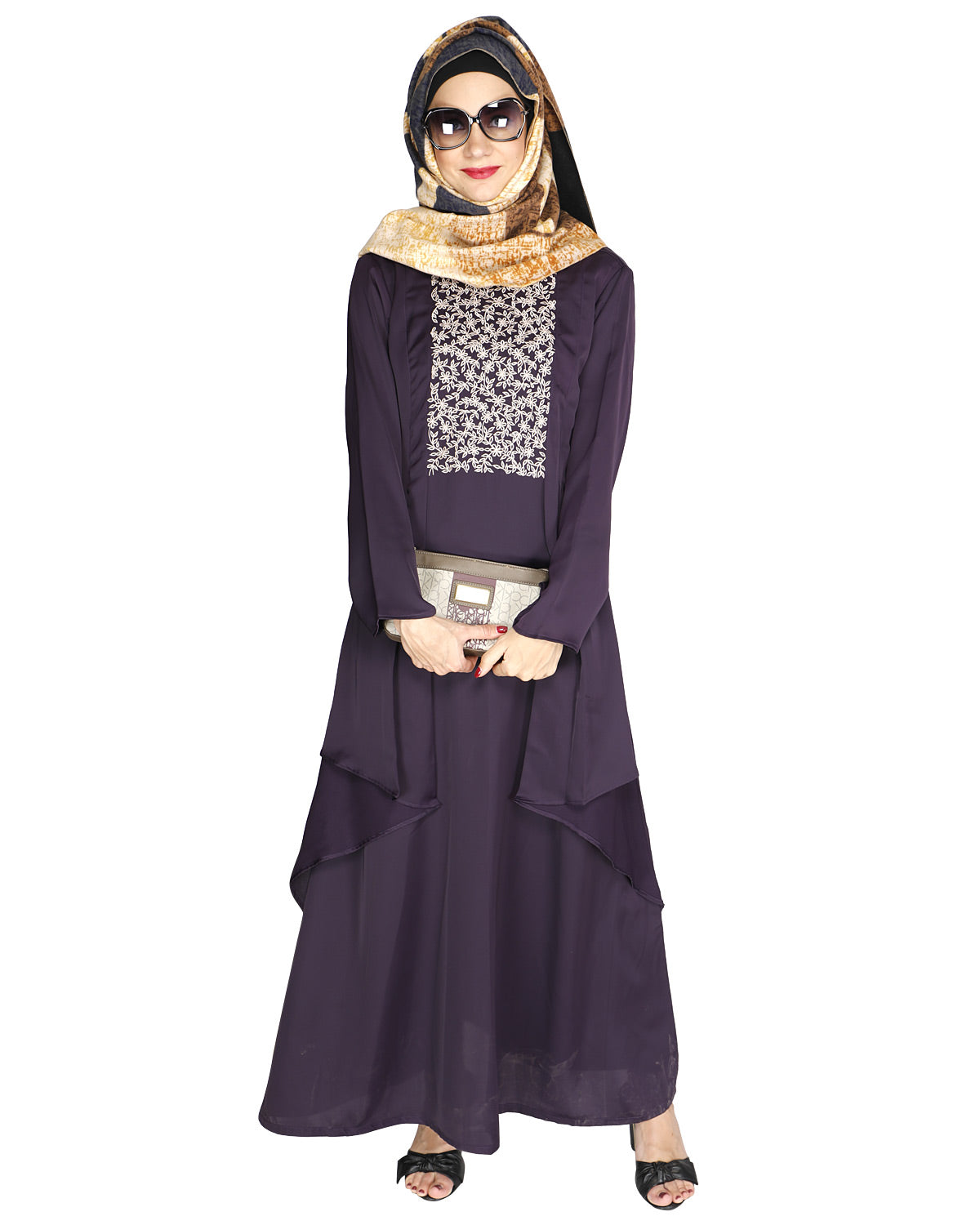 Newfangled Abaya Purple