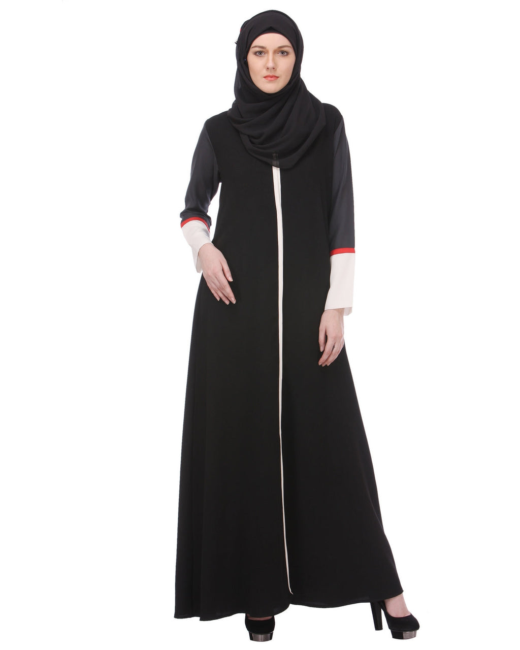 Casual Black Everyday-wear Abaya Black