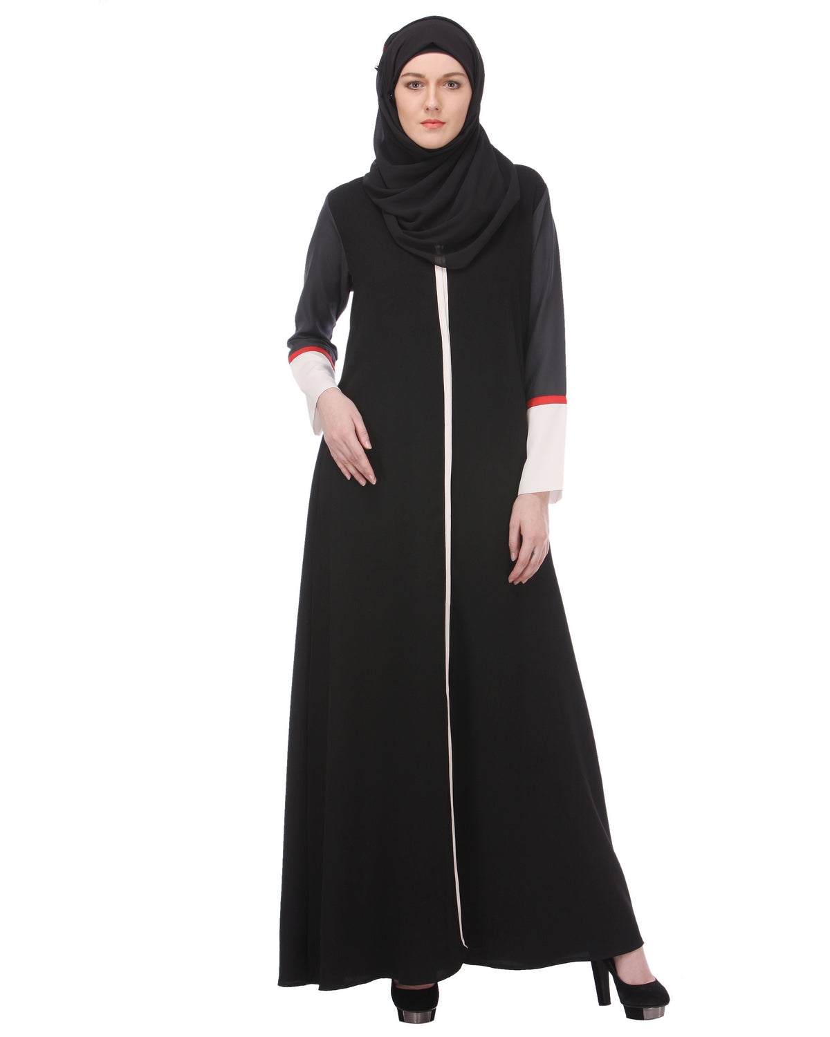 Casual Black Everyday-wear Abaya Black