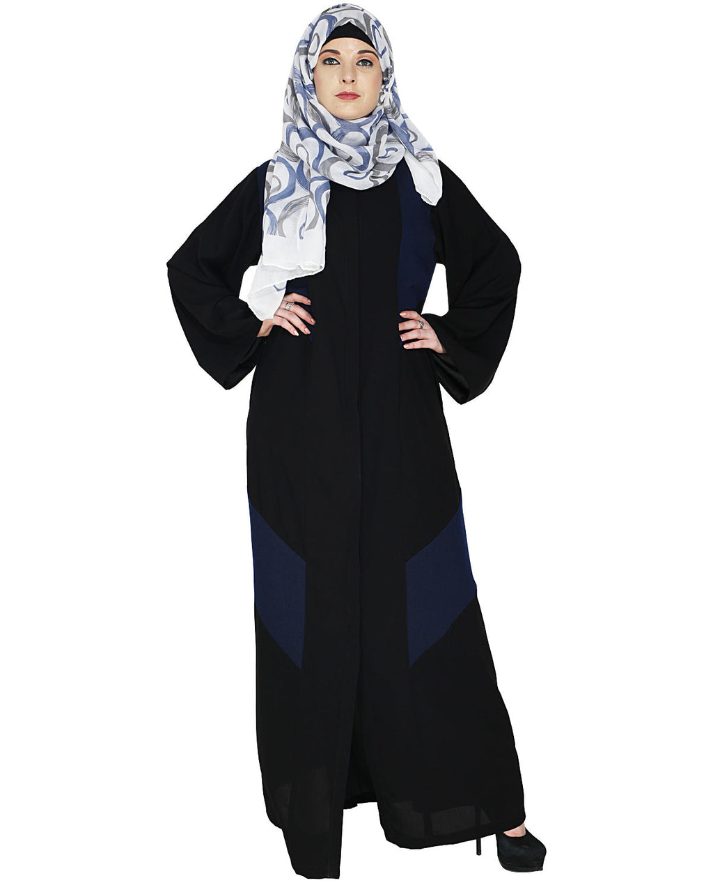 Modest Abaya Stylish Dark Blue