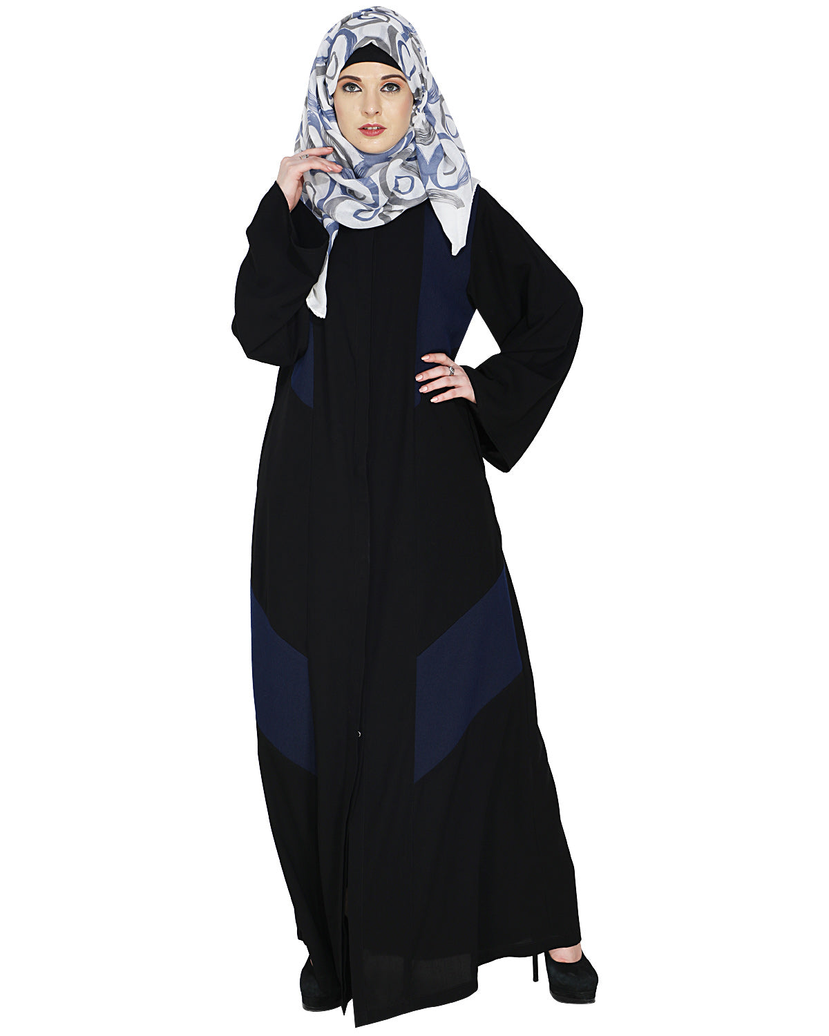 Modest Abaya Stylish Dark Blue