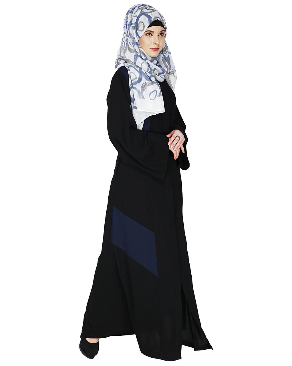 Modest Abaya Stylish Dark Blue