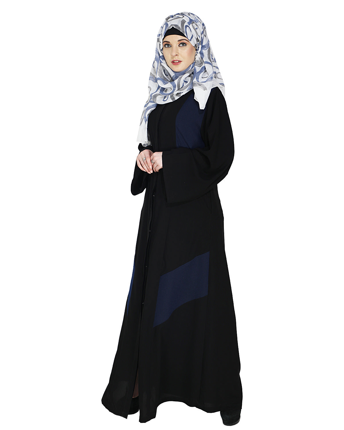 Modest Abaya Stylish Dark Blue