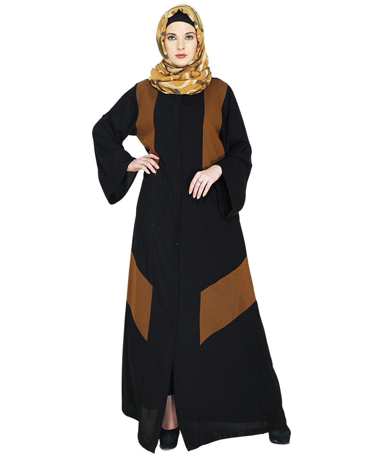 Modest Abaya Stylish Mustard