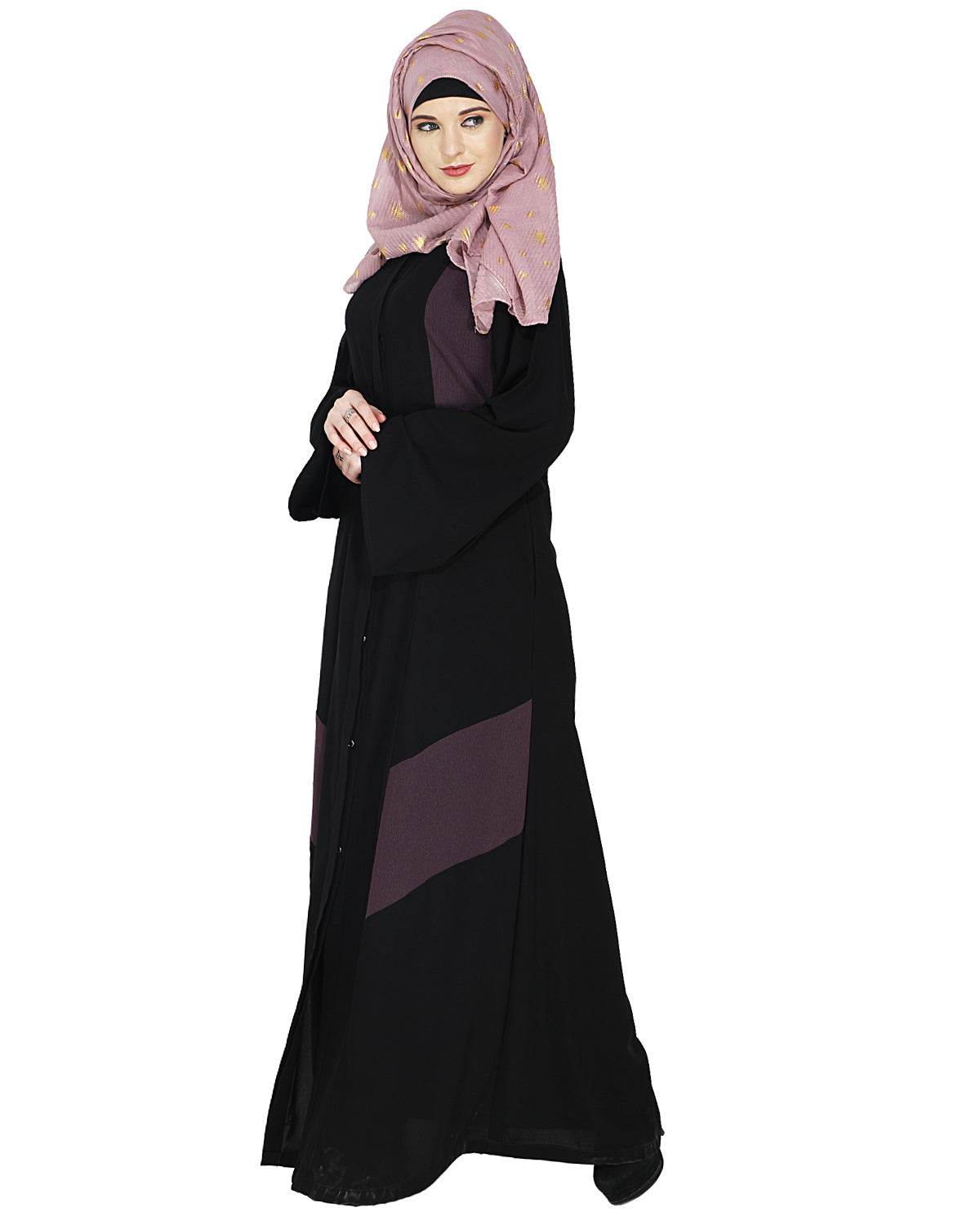 Modest Abaya Stylish Purple