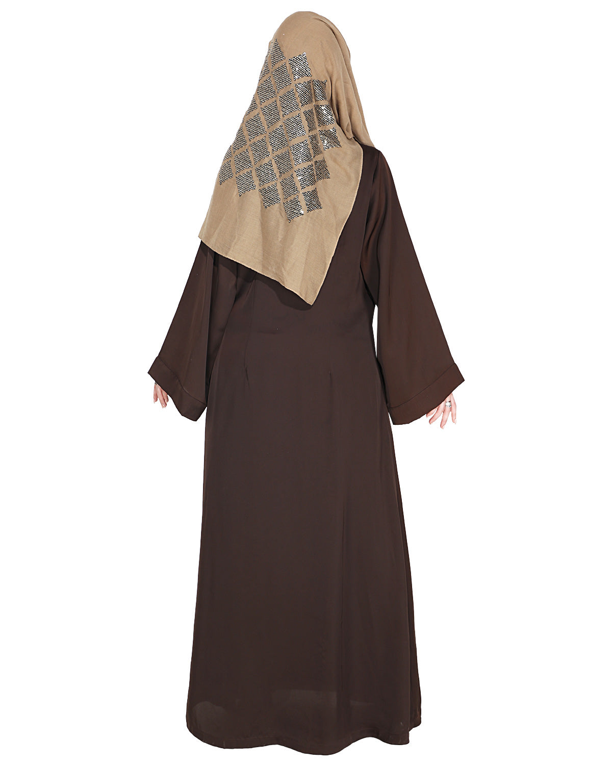 Effortless Layered Abaya Brown