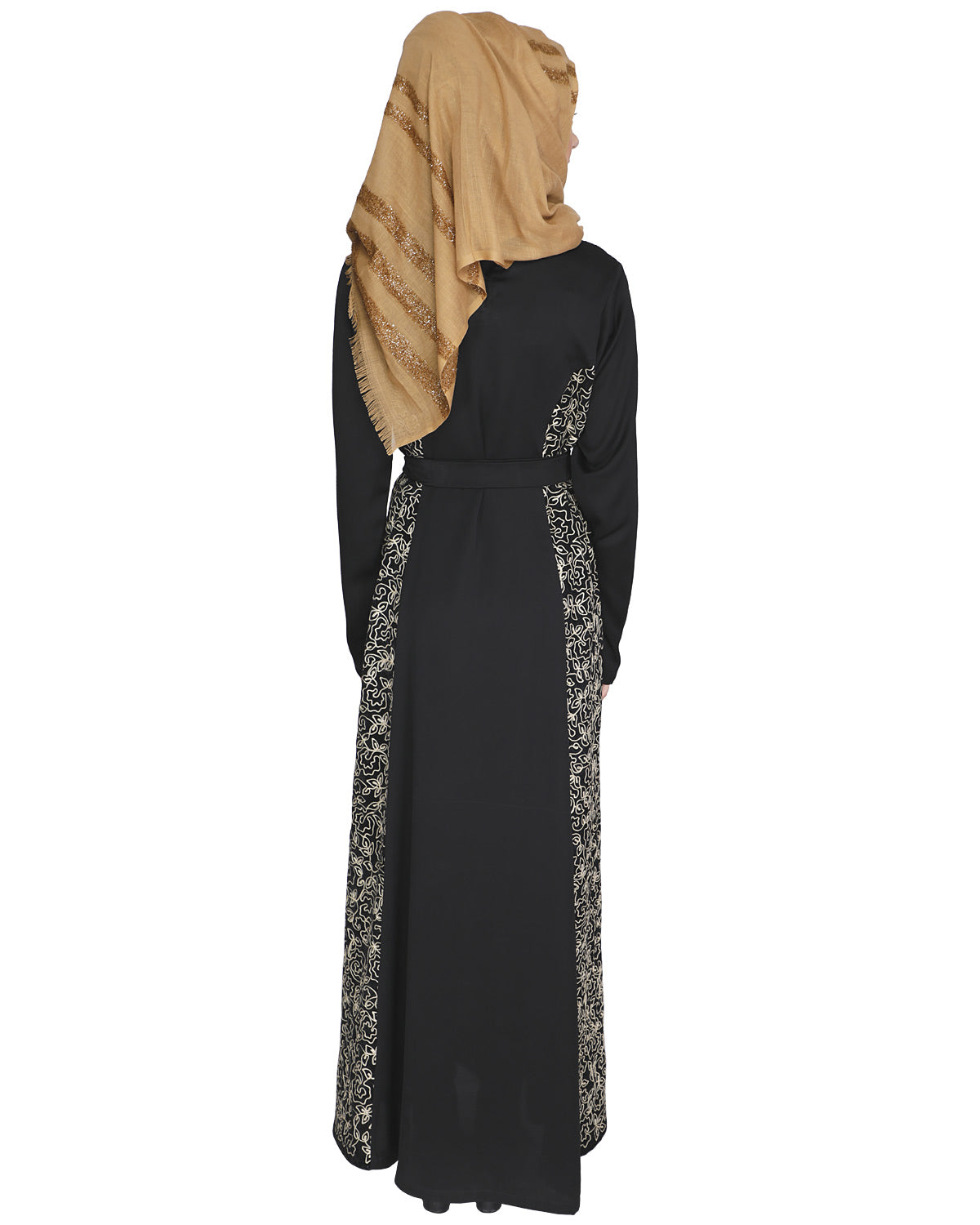 Opulent Velt Abaya Black