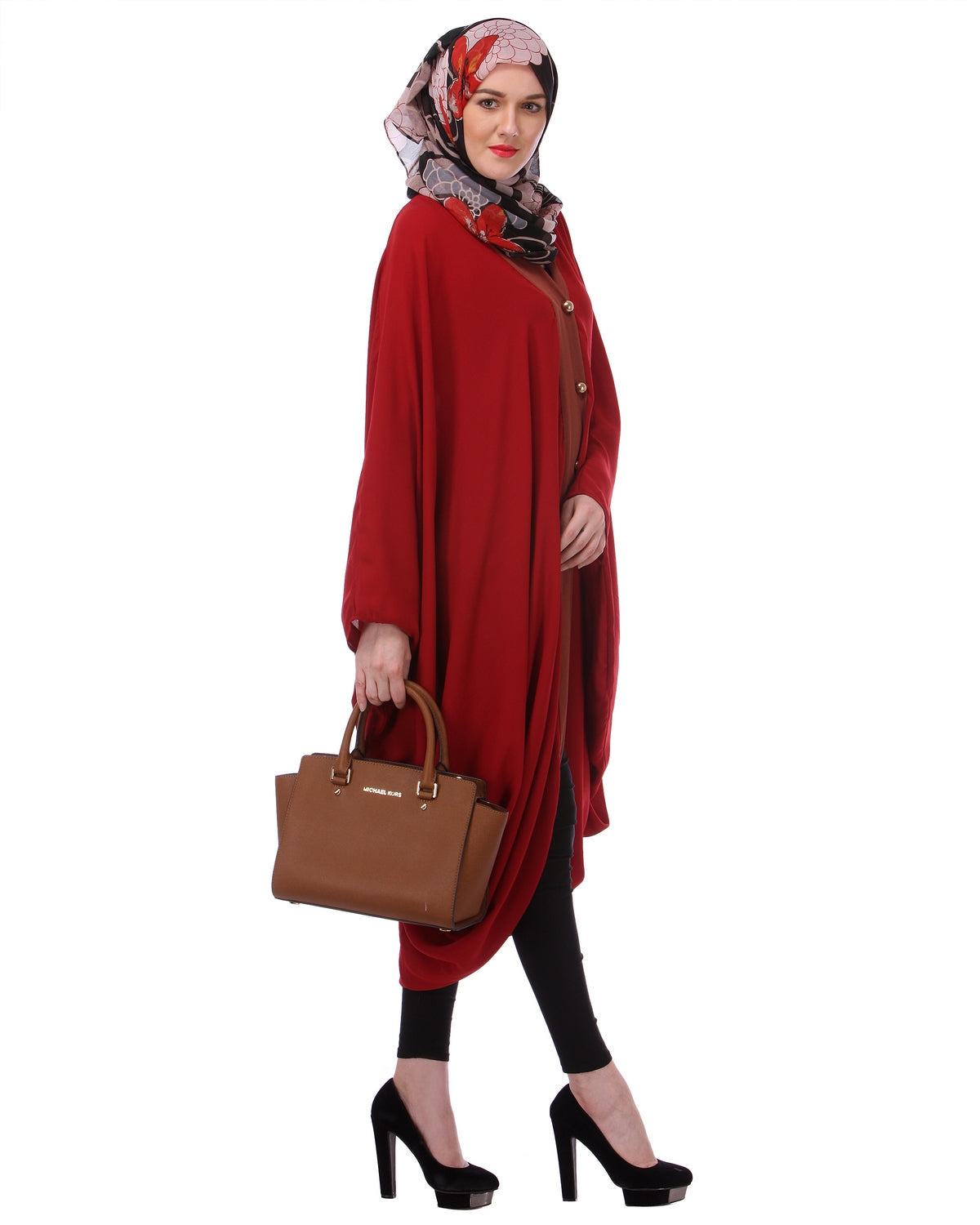 Maroon Kaftan Shrug Maroon
