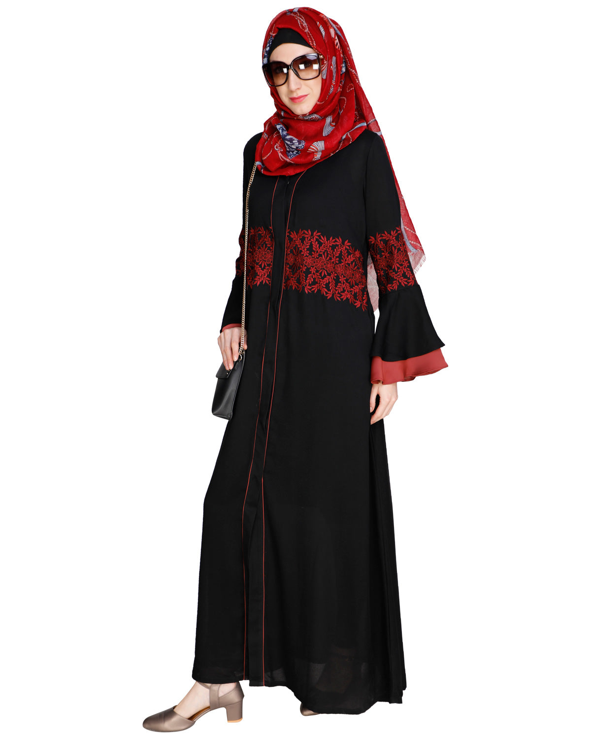 Jingle Bell Abaya Black