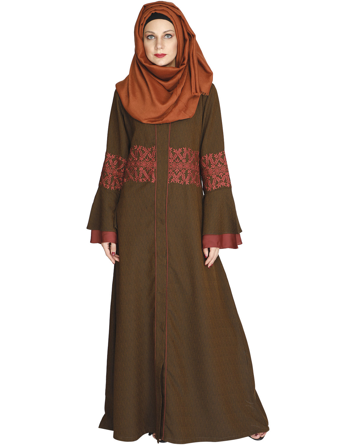 Jingle Bell Abaya Brown
