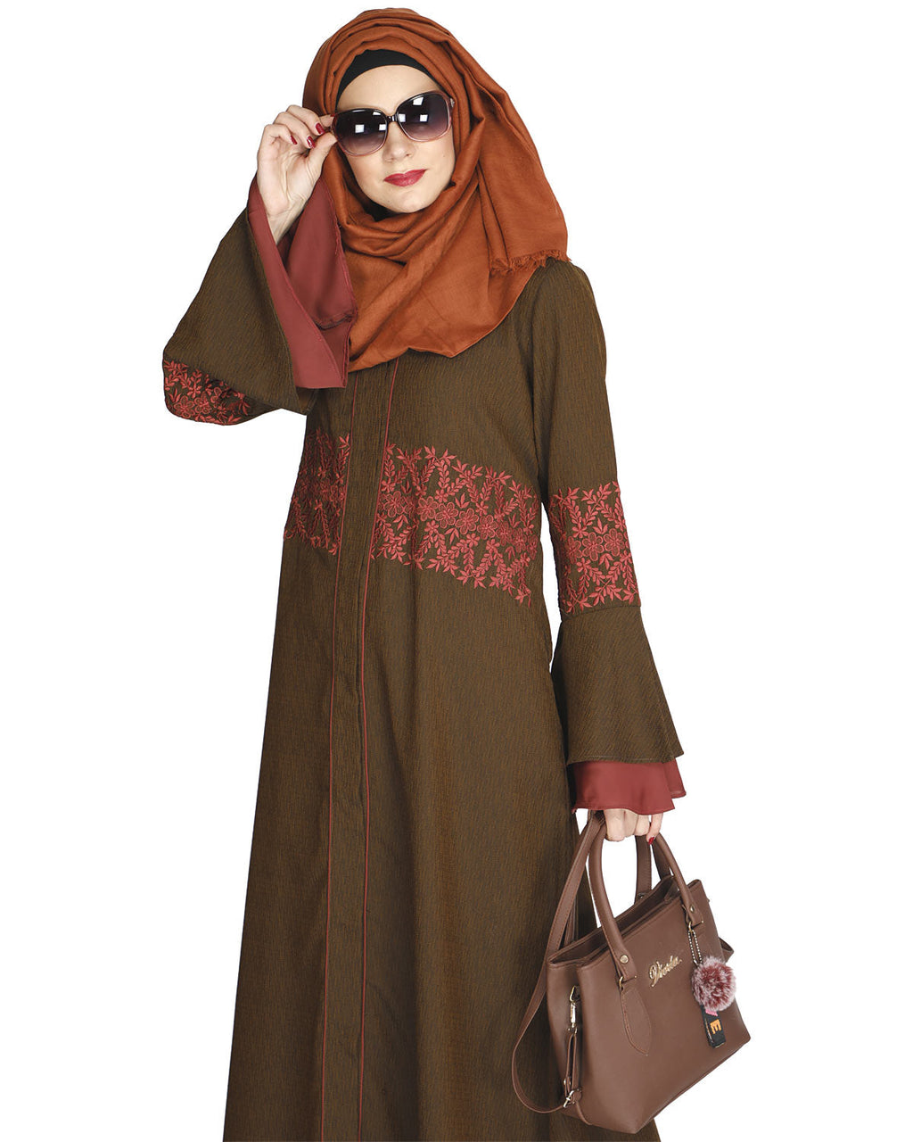 Jingle Bell Abaya Brown