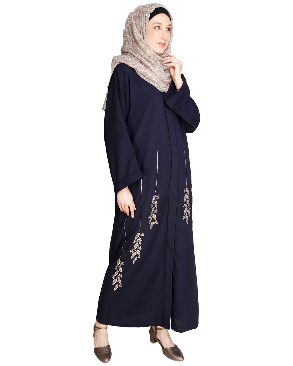 Classic Dubai Style Abaya Blue