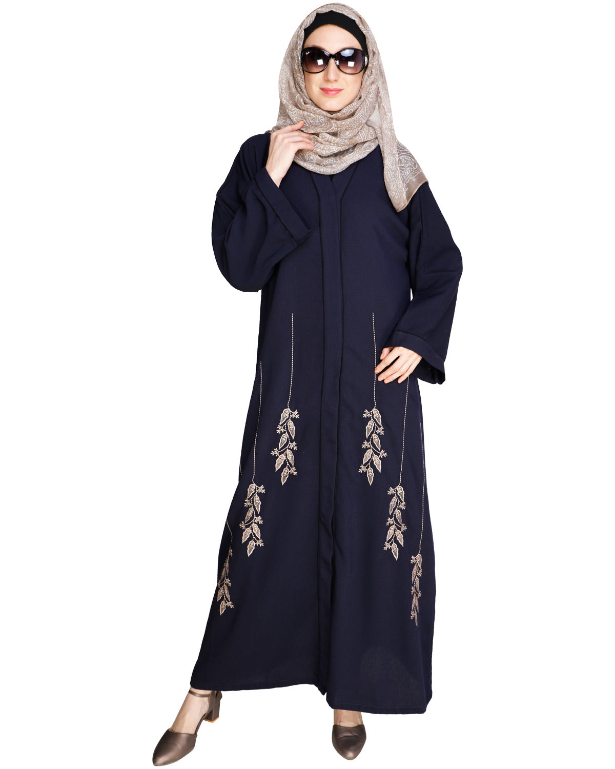 Classic Dubai Style Abaya Blue