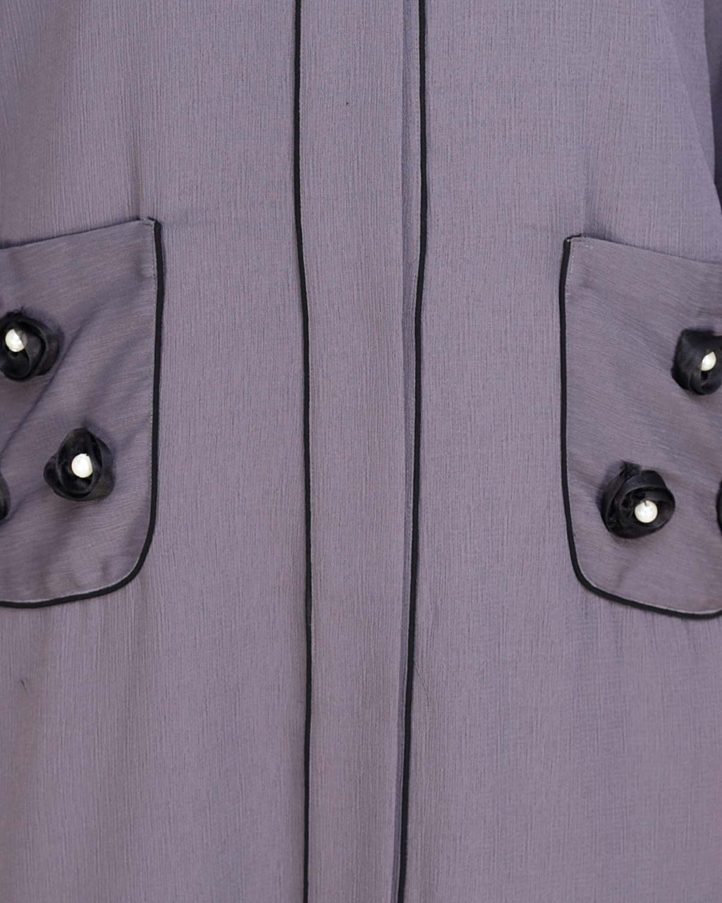 Classic Dubai Style Abaya Grey