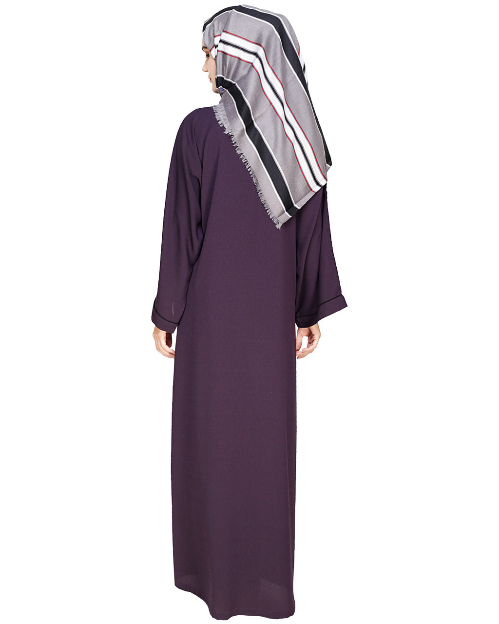 Classic Dubai Style Abaya Purple