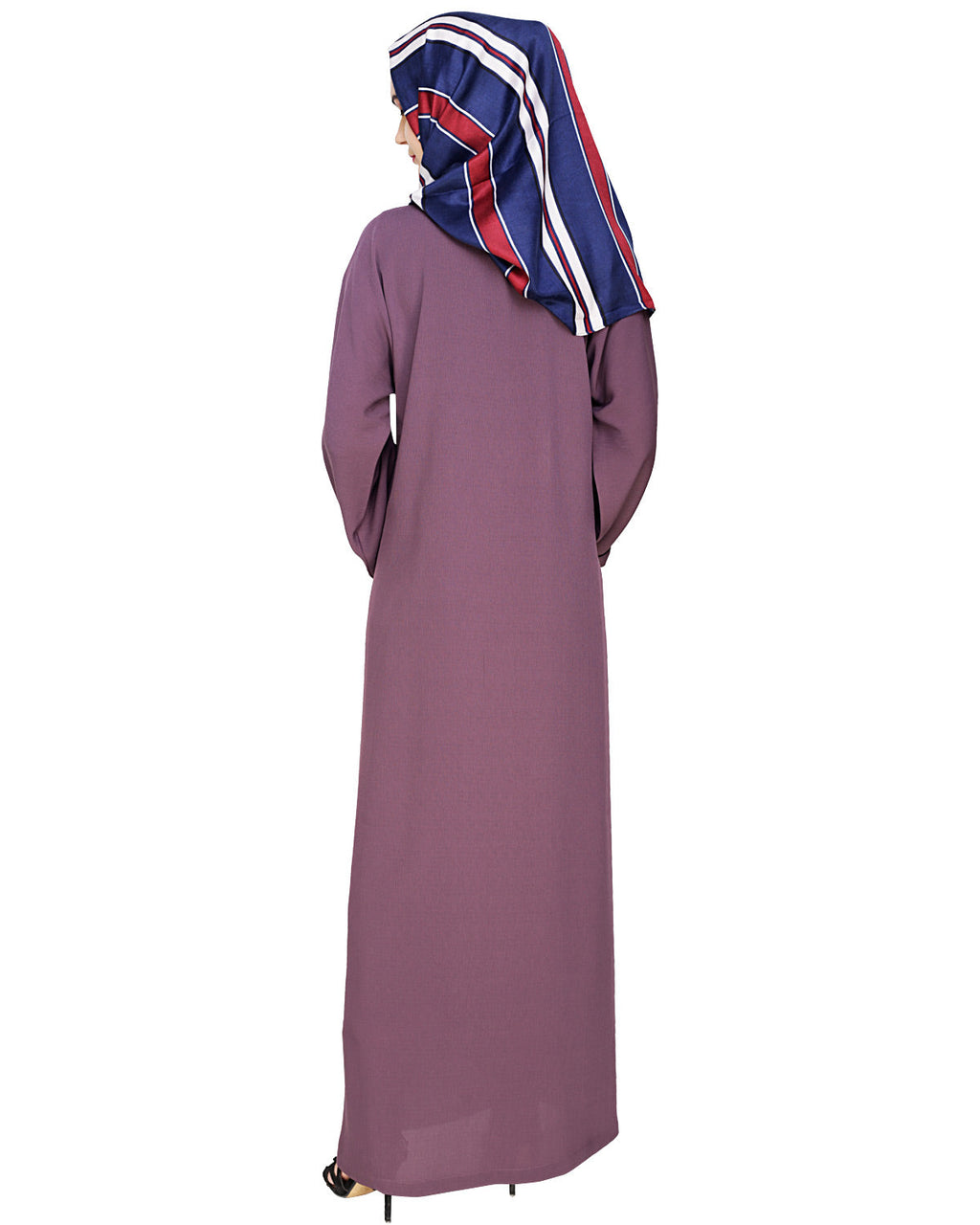 Classic Dubai Style Abaya Violet
