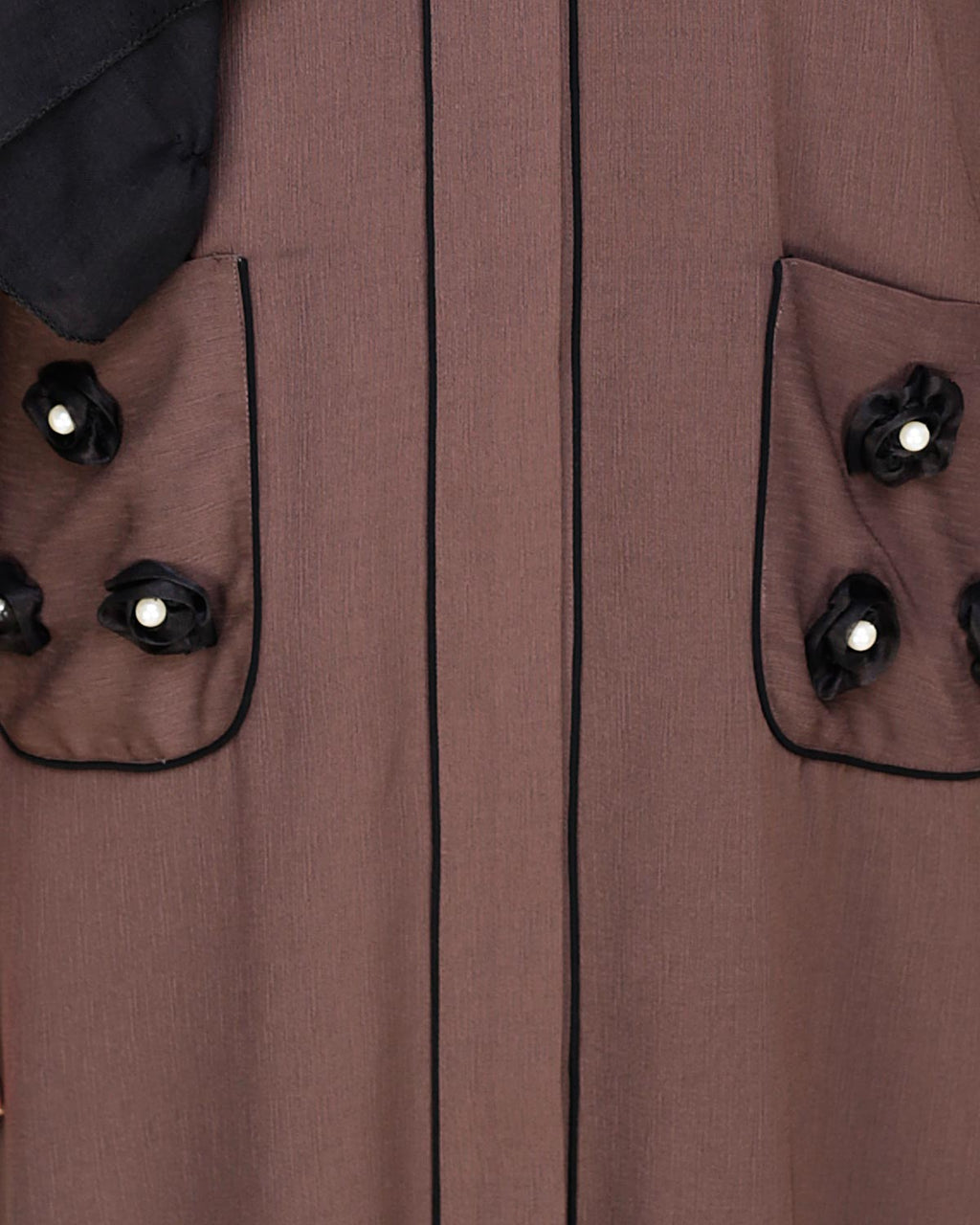 Classic Dubai Style Abaya Wood Brown