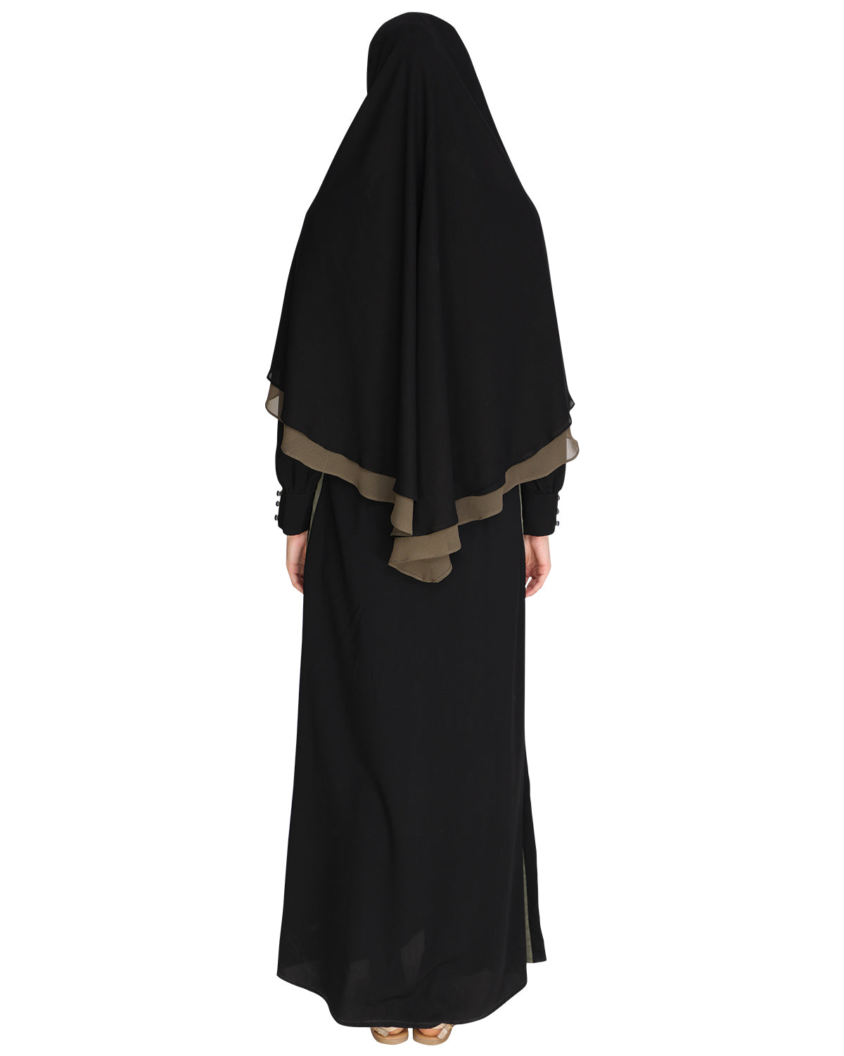 Abaya with Hijab Set Sage Green