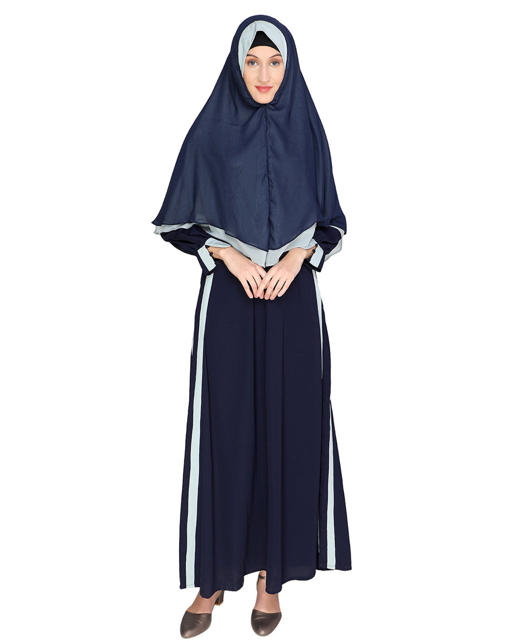 Abaya with Hijab Set Sage Green