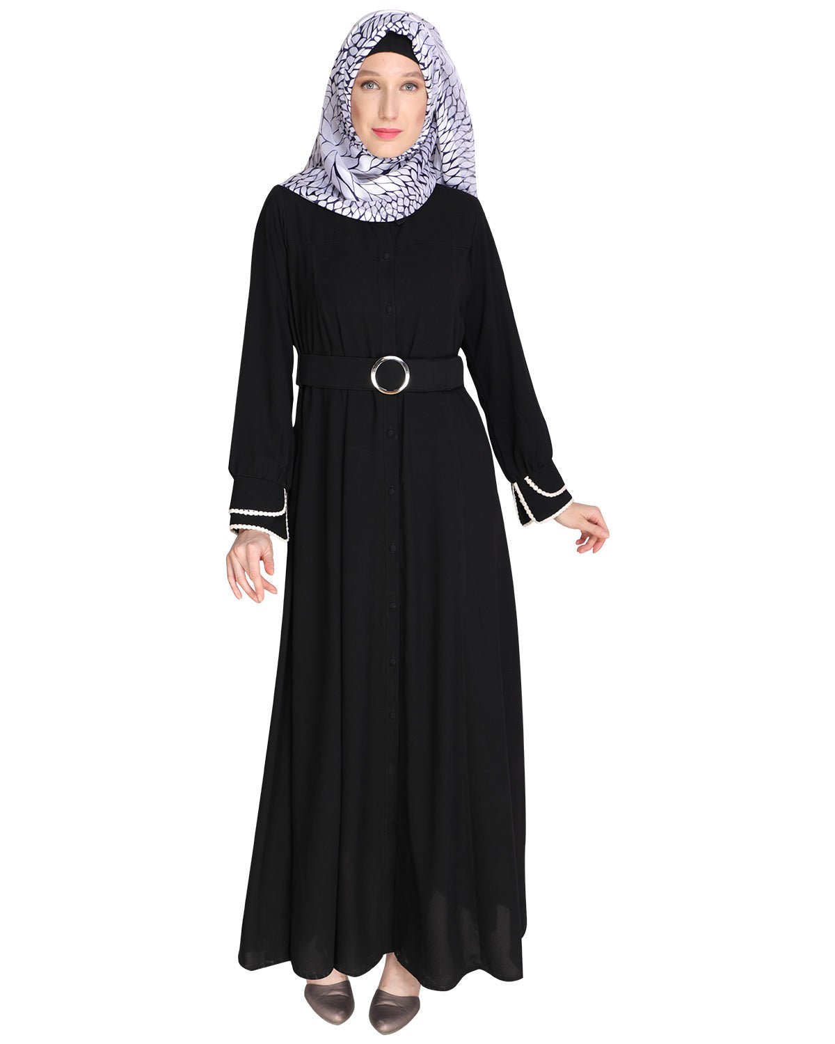 Shirt Style Maxi Dress Black