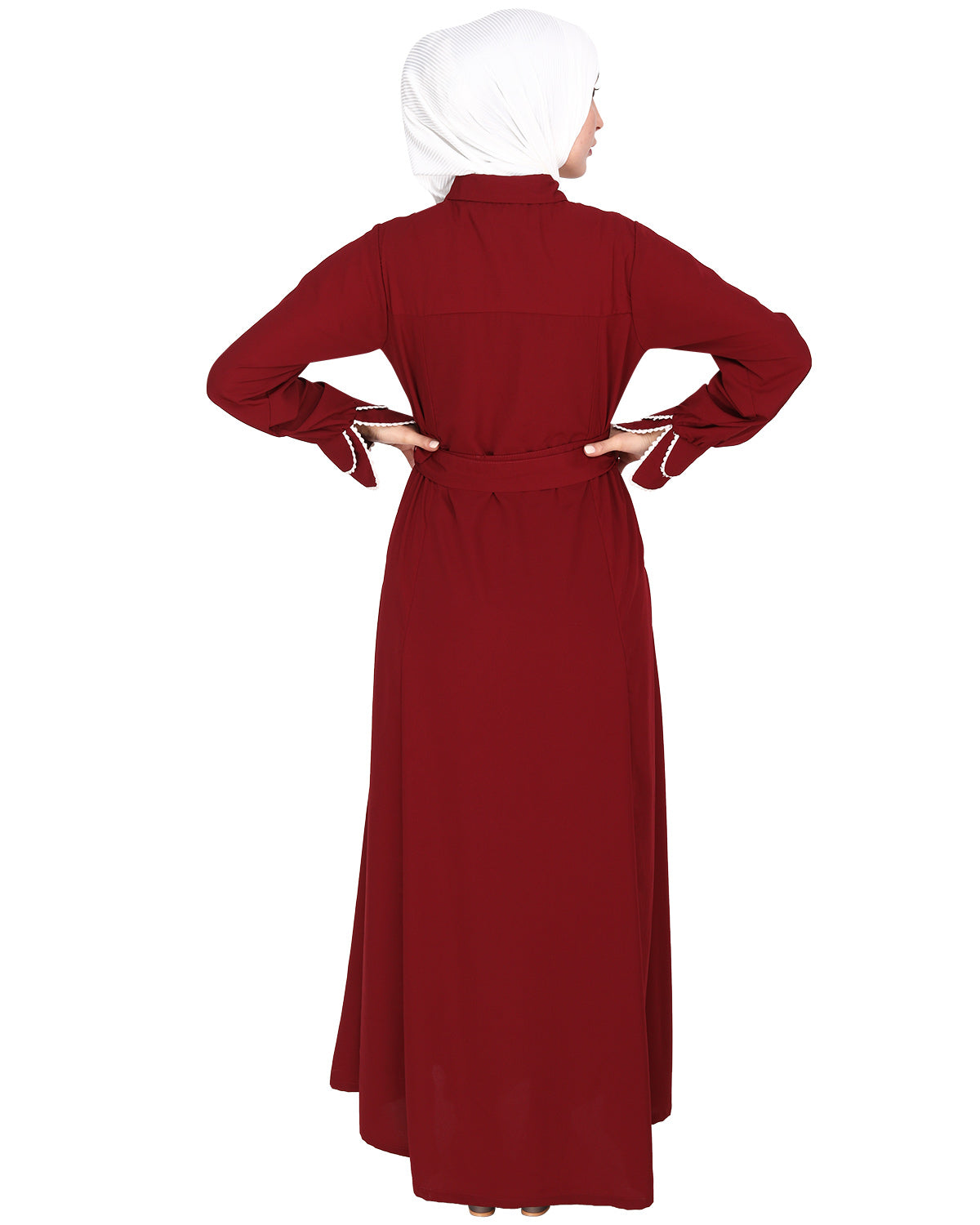 Shirt Style Maxi Dress Blue