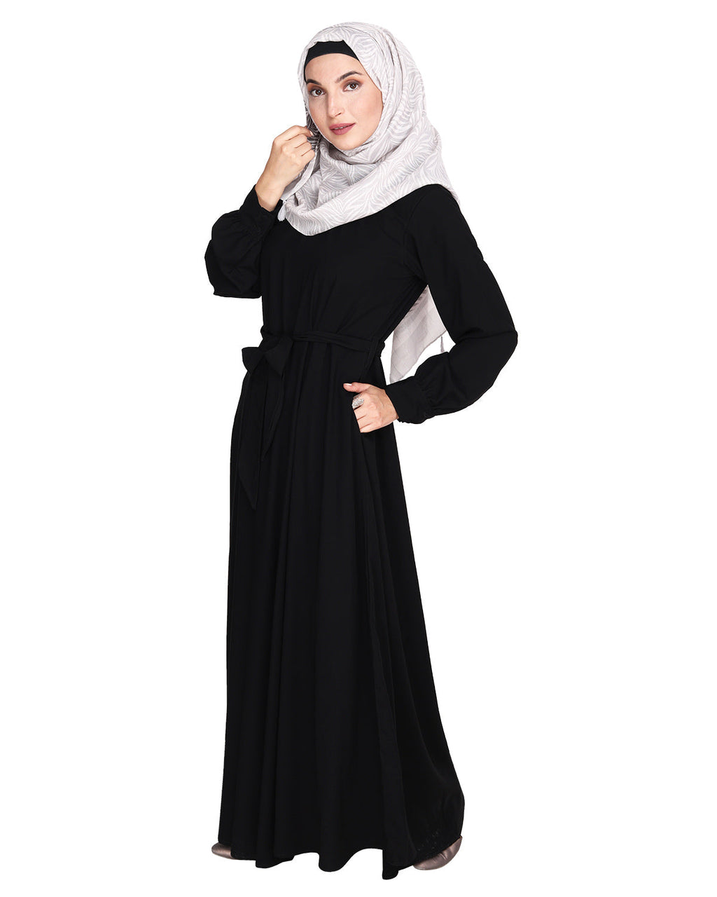 Gathered Neck Maxi Dress