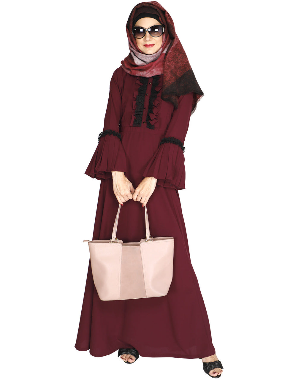 Fairy Frill Abaya Purple