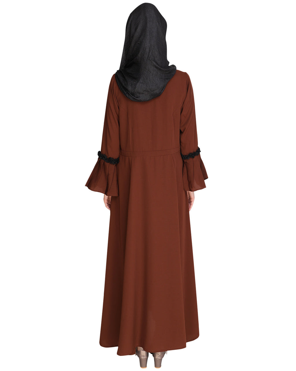 Fairy Frill Abaya Bottle Green