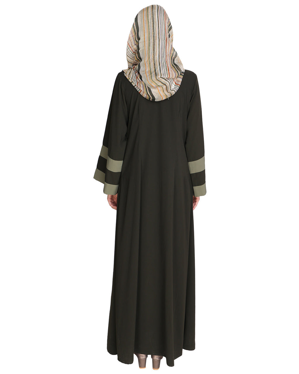Contemporary Anchor Abaya Olive